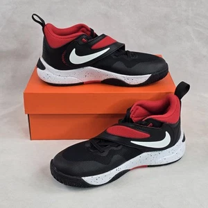 Nike Team Hustle D 11 Tenis Juveniles Talla 3Y Negro Rojo Informal DV8994 Nuevas - Imagen 1 de 14