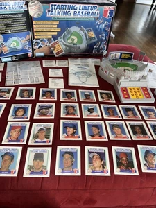 Gioco baseball parlante Parker Brothers Starting Lineup 1988 con carte anni 80 MLB funzionante - Foto 1 di 16