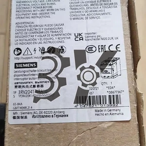 1 Stück NEU Siemens 3RV2041-4RA10 Motorschutzschalter 3RV2041-4RA10 Schneller Versand - Bild 1 von 7