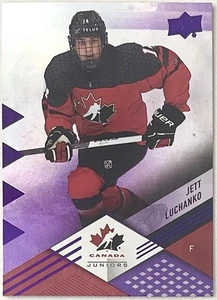 Jett Luchanko (RC) 2024 Upper Deck Team Canada Juniors #64 Purple Foil - Flyers - Picture 1 of 2