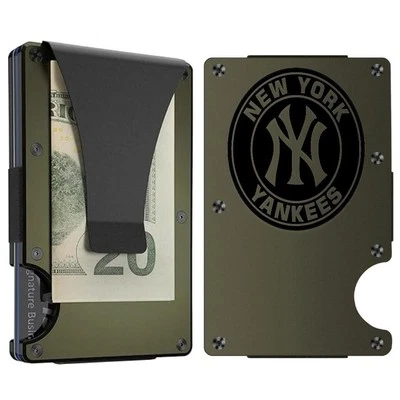 Custom NEW YORK YANKEES 3 Laser Engraved Wallet - Pick A Wallet Color - Image 1 of 4