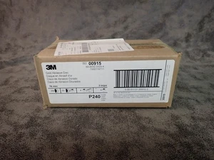 NEW 3M Hookit 00915 3" P240 AO Gold Abrasive PSA Discs 200 Total Discs (J8) - Picture 1 of 2