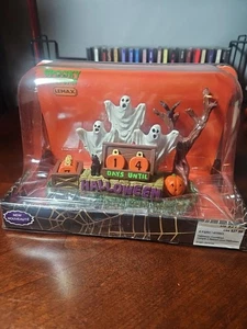 Lemax Spooky Town 2016 #63264 HALLOWEEN COUNTDOWN Tisch Akzent Halloween Geister - Bild 1 von 5