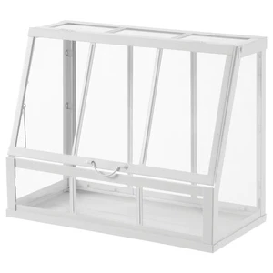 IKEA ÅKERBÄR Greenhouse White 45cm Indoor Outdoor Mini Plant House Garden Decor - Picture 1 of 8