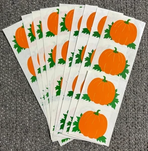 Mrs. Grossman's Pumpkin Stickers lot 9 sheets of Pumpkins 1994 - Picture 1 of 1