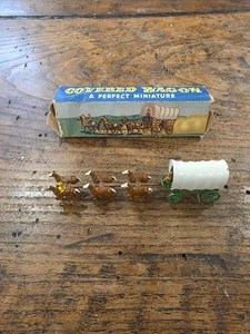 Moko Lesney Matchbox 1955 CONESTOGA COVERED WAGON AND HORSE TEAM mit Box  - Bild 1 von 8