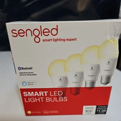 4-PACK Sengled Smart WiFi White Light Bulbs A19 60W with Alexa - Image 1 of 3