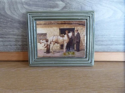 BLACKSMITH SHOE-ING HEAVY HORSE SUPER CERAMIC TILE, IDEAL FOR FARRIER BLACKSMITH - Image 1 of 4