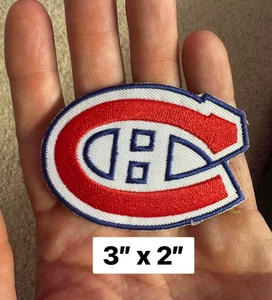 Montreal Canadiens Hockey Iron On Patch 3"x2" - Picture 1 of 1