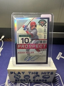 2024 Panini Prospect Edition - Aidan Miller #190 Purple Prizm Signatures /125... - Bild 1 von 2