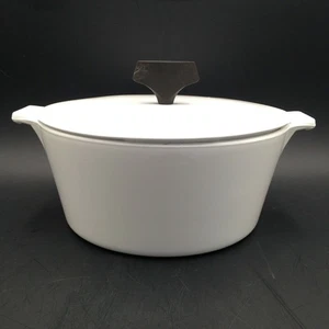 Corning Ware Buffet Servierer 1 3/4 Quart weiß schwarzer Griff B-1 3/4 USA - Bild 1 von 7