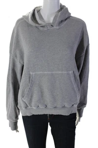 Sundry Womens Cotton Gray Front Pockets Long Sleeve Hooded Sweatshirt Size M - Picture 1 of 6