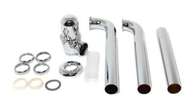 Omptea Raumsparsifon DN32(11/4) Messing verchromt