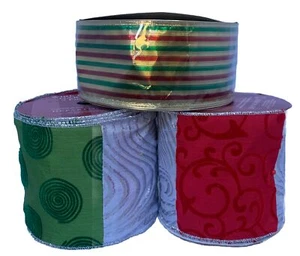 Department 56 Ribbon Garland 8’ X 4”Foot Holiday Wired + 25’ *Read* - Picture 1 of 11