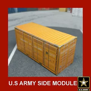 Army U.S.A Module Shipping Containers Card Models 20ft S 1:64 Gauge Set of x 3 - Picture 1 of 26