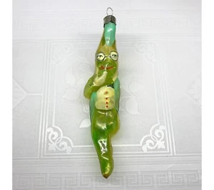 Vintage glass Christmas tree Ornament Lawyer Peas Cippolino collection USSR - Afbeelding 1 van 10