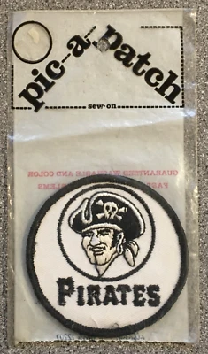 1972 ERA PITTSBURGH PIRATES MLB BASEBALL VINTAGE 3" TEAM PATCH MINT IN PACKAGE - Image 1 of 3