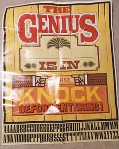 Vtg Weekly Reader Poster #3352 Genius Door Poster 1982 23×17 folded - Picture 1 of 5