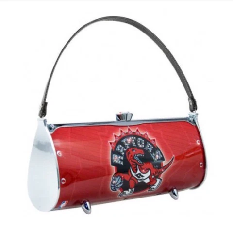 *NEW NBA Toronto Raptors Swarovski Crystal Embellished Purse FenderFlair Red Cover