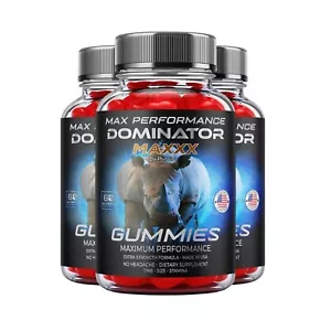 (3 Pack) Dominator Max Gummies Daily High Drive, Dominator Maxx (180 Gummies) - Picture 1 of 2