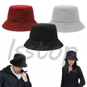 Bucket Hat Cap Cotton Fishing Boonie Brim Visor Sun Summer Men Women Camping - Picture 1 of 23