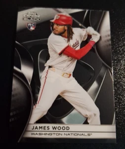 2025 TOPPS CHROME BLACK ROOKIE #104 JAMES WOOD RC WASHINGTON NATIONALS NRMT-MT!! - Picture 1 of 2