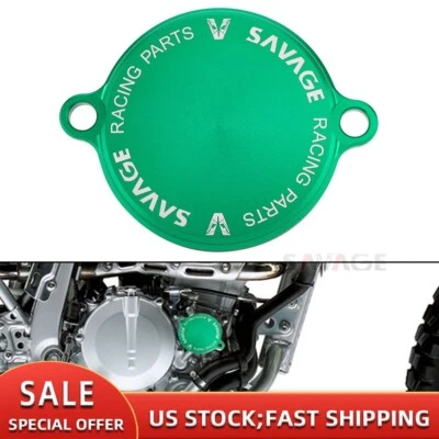 Tapa de cubierta de filtro de aceite de motor para KAWASAKI KLX300R KLX 250/SF KLX 300R/SM Z250SL Foto 1 de 4