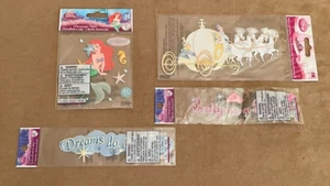 Walt Disney World Princess Cinderella Carriage Ariel Lot Sticker Scrapbook - Picture 1 of 4