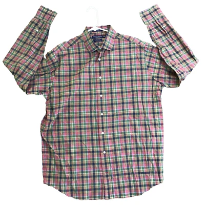 Daniel Cremieux Tailored Fit Men XLT Green Striped Dress Shirt Button Down - Image 1 of 4