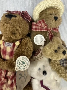 vintage BOYD BEAR PLUSH LOT/4 Momma McBear Jane Maybear Billy Bob  - Picture 1 of 20