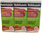 Lot of 3 Adult Robitussin Sevre Multi-Symptom Maximum Strength Liquid Exp 03/24