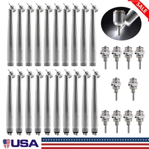 NSK Style Dental 2/4 Hole 45° Angle LED E-generator High Speed Handpiece Push - Picture 1 of 16
