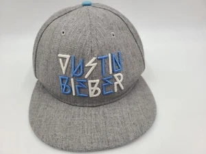 Justin Bieber Believe Tour Snapback Hat Cap Music Dad Men Women Gray Blue White - Picture 1 of 15