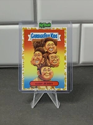HAIRY JERRY- 2019 Topps Garbage Pail Kids GPK 90’s TV Sticker GOLD 26/50 2a - Image 1 of 2