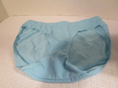 George Ladies Size 7 Light Blue Satiny Briefs Low Rise Panties NEW without tags - Image 1 of 3