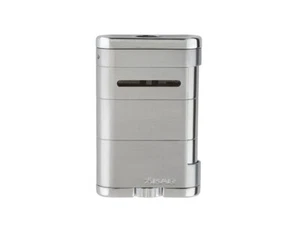 Xikar Briquette ALLUME TRIPLE TABLETOP Steel Silver - Foto 1 di 2