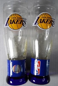 Los Angeles Lakers 2er Set Kristall Gefrierbare Pils Kunststoff Trinkgläser 9 1/2" - Bild 1 von 5