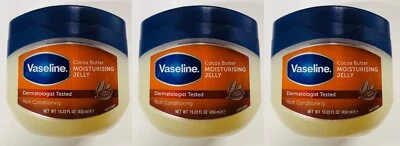 3 X Vaseline Cocoa Butter Rich Conditioning Moisturising Jelly 450ml. - Image 1 of 3