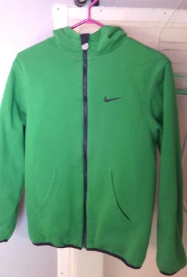 Nike Chaqueta Reversible Juvenil Negra/Verde con Capucha/Bolsillos. Talla L/US (14/16) Foto 1 de 4