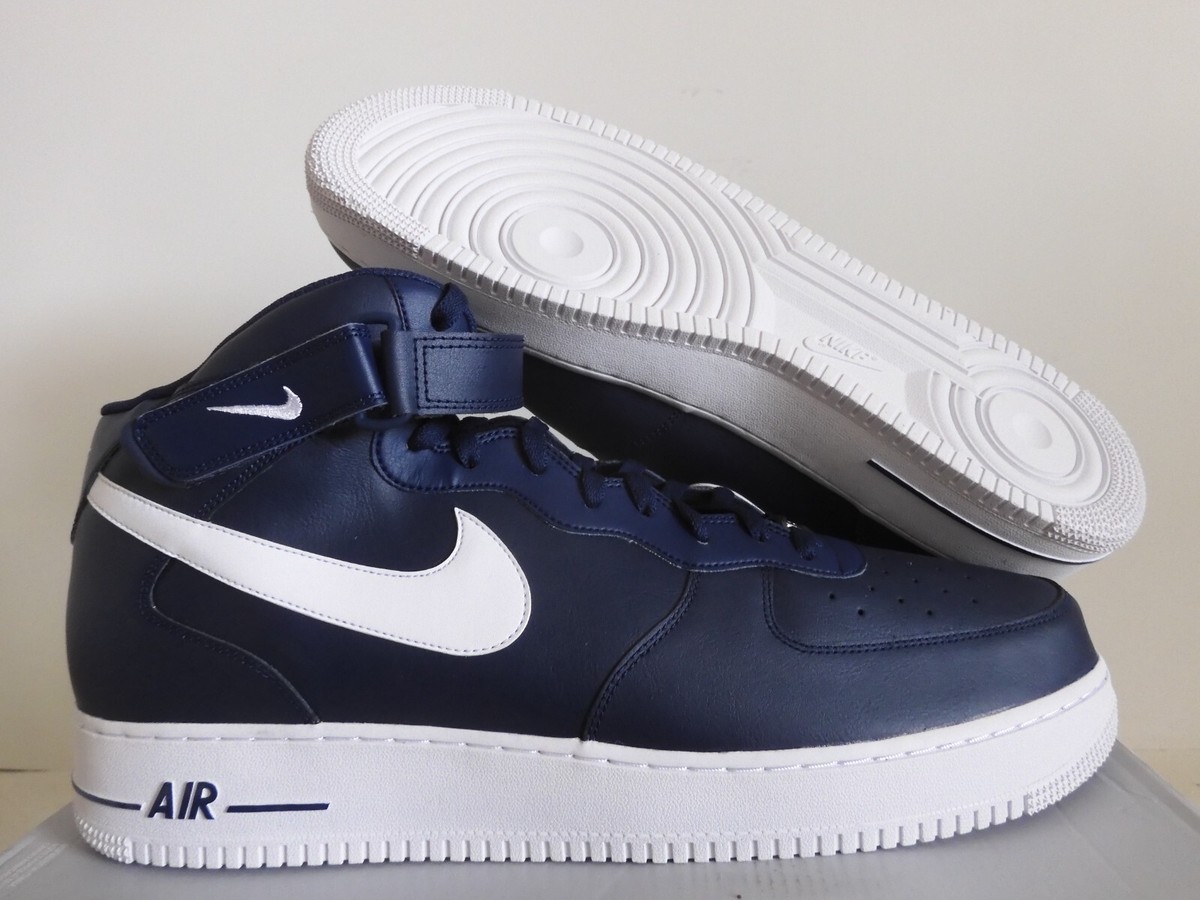 Nike Air Force 1 '07 Mid Navy | eBay Nike Air Force 1 '07 Mid Navy | eBay
