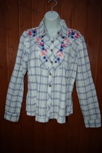 Einfach anziehend! 100% Baumwolle - Bluse mit aufwendigen Stickereien S/M - Bild 1 von 5