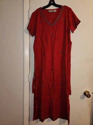Vintage Red Jane Ashley Dress Medium - Image 1 of 3