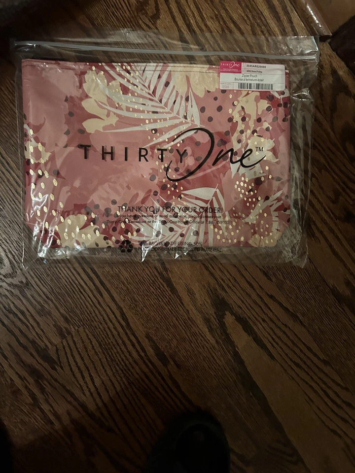 Bolsa con cremallera Thirty One - PALMAS DEL DESIERTO - Nueva en paquete Foto 1 de 1