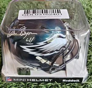 Keith Byars Signed Philadelphia Eagles Speed Mini Replica Football Helmet (Becke - Picture 1 of 5