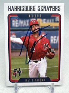 2023 Harrisburg Update Trey Lipscomb RC Washington Nationals signiert - Bild 1 von 3