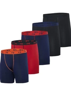 Pantalones Cortos de Compresión 3XL (Paquete de 5) Secado Rápido Rendimiento Ropa Interior Real Essentials - Imagen 1 de 6