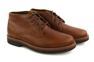 TIMBERLAND A2B84 Hombres Botas EU40 EU41 Cuero Con Cordones Logo ReBOTL Madera Seca * - Imagen 1 de 17