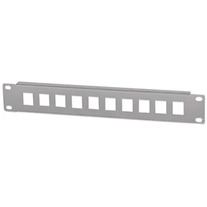 Intellinet 10-Port Patchpanel unbestückt 10" 1 HE grau - Bild 1 von 3