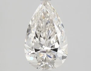 Pear Cut 1.26 CT Certificate GIA Natural Mined Diamond Loose H color IF clarity - Picture 1 of 2