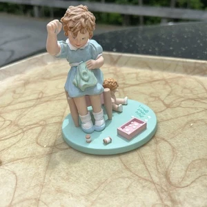 Bessie Pease Gutmann " Little Mother" Porcelain Doll  1993 Danbury Mint  - Picture 1 of 6